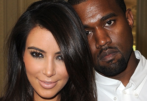 Kim and Kanye headshots