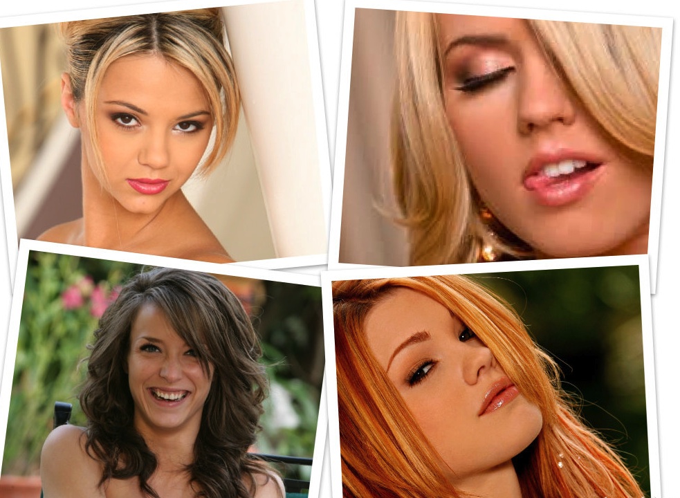 several porn stars in collage