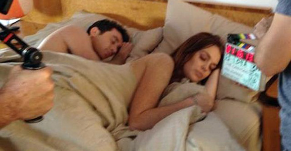 Lindsay Lohan and James Deen In Bed Together